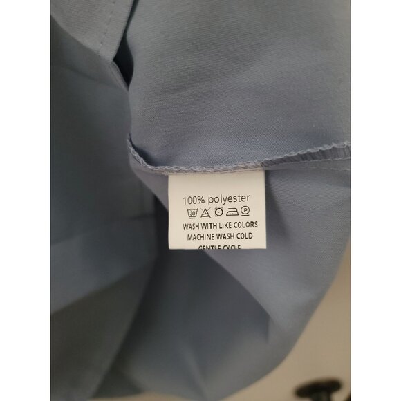 Zanzea Women's Light Blue Sleeveless Shift Knee Length Dress With Side Pockets L - Picture 9 of 10